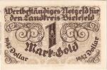 Deutschland 1 Goldmark Bielefeld, 1923-11-28, UNZ- -