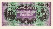 Deutschland 25 Milliarden Mark Bielefeld, 1923-02-01, UNZ- -