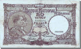 20 Francs 1945 Belgien Geldschein, 1945-03-02, SS SS
