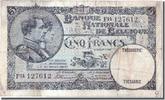 Belgien 5 Francs Geldschein, 1931-04-29, S -
