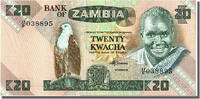 Sambia 20 Kwacha Geldschein, UNZ -