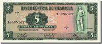 Nicaragua 5 Cordobas Geldschein, UNZ -