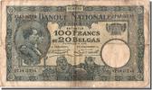Belgien 100 Francs-20 Belgas Geldschein, 1931-07-03, S -