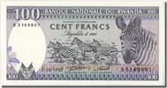 Ruanda 100 Francs Geldschein, 1982-08-01, UNZ -
