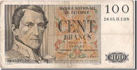 Belgien 100 Francs Geldschein, 1953-03-14, SS -