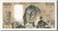 Frankreich 500 Francs Geldschein, 500 F 1968-1993 ''Pascal'' -