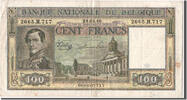 Belgien 100 Francs Geldschein, 1946-03-28, SS -