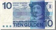 Niederlande 10 Gulden Geldschein, 1968-04-25, VZ -
