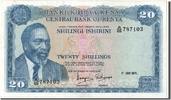 Kenya 20 Shillings Geldschein, 1972-07-01, UNZ- -