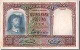 Spanien 500 Pesetas Geldschein, 1931-04-25, KM:84, SS+ -
