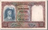 Spanien 500 Pesetas Geldschein, 1931-04-25, KM:84, SS+ -