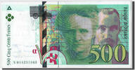 Frankreich 500 Francs Geldschein, 500 F 1994-2000 ''Pierre et Marie Curie'' -