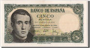 Spanien 5 Pesetas Geldschein, 1951-08-16, UNZ -