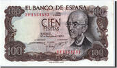 100 Pesetas 1970 Spanien Geldschein, 1970-11-17, UNZ UNZ