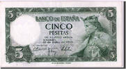 Spanien 5 Pesetas Geldschein, 1954-07-22, UNZ- -