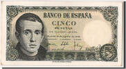 Spanien 5 Pesetas Geldschein, 1951-08-16, UNZ- -