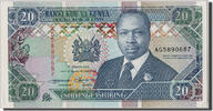 Kenya 20 Shillings Geldschein, 1994-01-01, UNZ -