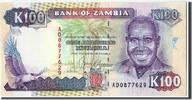 Sambia 100 Kwacha Geldschein, UNZ- -