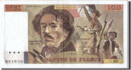 Frankreich 100 Francs Geldschein, 100 F 1978-1995 ''Delacroix'', SS+ -