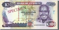Sambia 100 Kwacha Geldschein, UNZ -