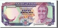 Sambia 50 Kwacha Geldschein, UNZ -