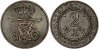 Dänemark 2 Öre Münze, Frederik VIII, Copenhagen, SS+, Bronze, KM:805 -