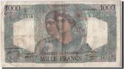 Frankreich 1000 Francs Geldschein, 1 000 F 1945-1950 ''Minerve et Hercule'' -