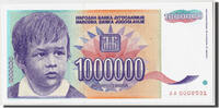 Jugoslawien 1,000,000 Dinara Geldschein, UNZ -