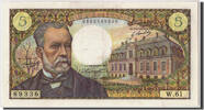 Frankreich 5 Francs Geldschein, 5 F 1966-1970 ''Pasteur'', 1967-12-07 -