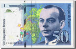 Frankreich 50 Francs Geldschein, 50 F 1992-1999 ''St Exupéry'', UNZ- -