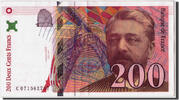 Frankreich 200 Francs Geldschein, 200 F 1995-1999 ''Eiffel'', VZ -