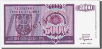 Kroatien 5000 Dinara Geldschein, Undated, KM:R6s, UNZ -