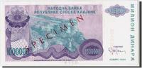 Kroatien 1 Million Dinara Geldschein, Undated, KM:R33s, UNZ -