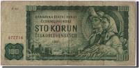 Tschechoslowakei 100 Korun Geldschein, Undated, KM:91a, S -