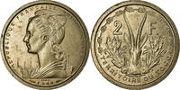 Togo 2 Francs Münze, Paris, UNZ, Copper-nickel, Lecompte:21 -
