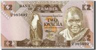 Sambia 2 Kwacha Geldschein, Undated (1980-88), Undated, KM:24c, UNZ -