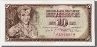 Jugoslawien 10 Dinara Geldschein, 1968-05-01, KM:82a, UNZ -