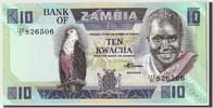 Sambia 10 Kwacha Geldschein, Undated (1980-88), Undated, KM:26e, UNZ -