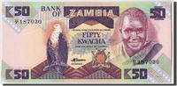 Sambia 20 Kwacha Geldschein, Undated (1980-88), Undated, KM:27e, UNZ -