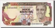 Sambia 5 Kwacha Geldschein, Undated (1989), Undated, KM:30a, UNZ -