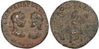 Pentassaria Münze, Severus Alexander, Edessa, SS, Kupfer -