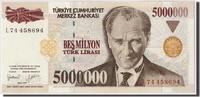 Türkei 5,000,000 Lira Geldschein, Undated, KM:210, UNZ -