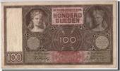 Niederlande 100 Gulden Geldschein, 1941-04-30, KM:51b, SS -