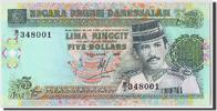 BRUNEI 5 Ringgit Geldschein, KM:14, UNZ -