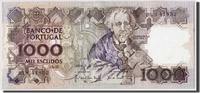Portugal 1000 Escudos Geldschein, 1988-12-22, KM:181e, SS+ -