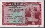 Spanien 10 Pesetas Geldschein, KM:86a, S+ -