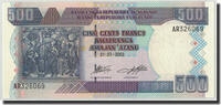 Burundi 500 Francs Geldschein, 2003-07-01, KM:38c, UNZ -