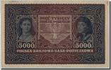 Polen 5000 Marek Geldschein, 1920-02-07, KM:31, SS -