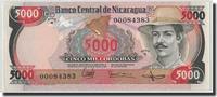 Nicaragua 5000 Cordobas Geldschein, 11.6.1985, KM:146, UNZ -