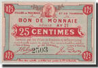 Frankreich 25 Centimes Geldschein, Roubaix et Tourcoing, Undated, UNZ- -